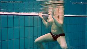 Underwater Mermaid Vesta, Horny Teen 18+, Gets Wet at Beach. Bikini Babe in Shower Scene! 😍