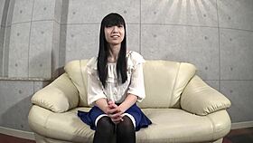 Asakawa Yui's amateur AV interview with blowjob