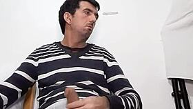 guy doing striptease removing see through clothes in usa