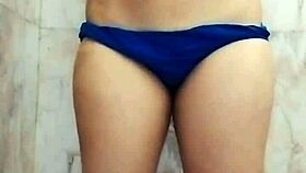 desi girl fingering in bathroom with hindi talk