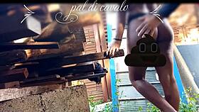 On my friend's aniversarry, i fuked his gostosa in the backyard