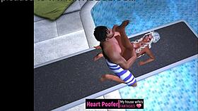 taken at the public swimming pool jumping board i