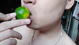 Chinese Asian Woman Licks Her Pussy During Intense Masturbation