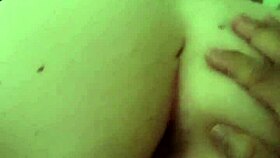 mature woman enjoys cowgirl riding position