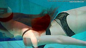 Underwater Mermaid Vesta, Horny Teen 18+, Gets Wet at Beach. Bikini Babe in Shower Scene! 😍