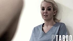 Aaliyah Love and Chloe Cherry in taboo massage, bent over doggystyle, cowgirl riding big tits