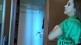 Business owner intensely licks worker's pussy in a blonde brunette scissoring party