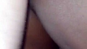 ebony milf gets creampied in doggy while husband watches fingering.