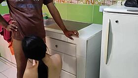 Servant Wants Towel Removed In Kitchen For Anal Fuck While Wife Away