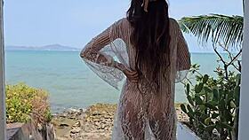 Intense Outdoor Voyeur Exhibition for Horny Neighbors