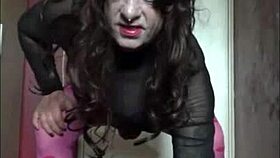 Crossdressing gay mark wright has another video pissing and swallowing for all you haters out there because i know you like it.