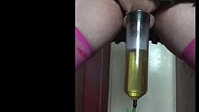 Crossdressing gay mark wright has another video pissing and swallowing for all you haters out there because i know you like it.