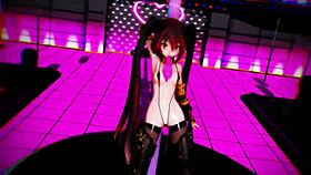 Princess Knight Zatsune performs squatting dance in MMD.