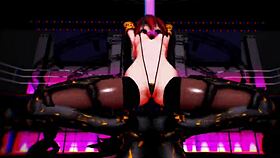 Princess Knight Zatsune performs squatting dance in MMD.