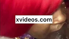 Slutty Ebony Tranny Gives Sloppy Deepthroat To BBC