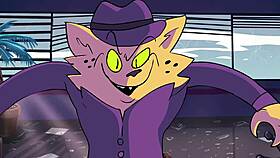 powertrip cartoon with clothes ripped 😈