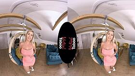 virtual taboo blonde explores solo pleasure