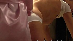 Bound Lesbian Feels The Spanking Pain