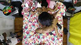 Behind the scenes, Black Christ fucks MrsFeedMe