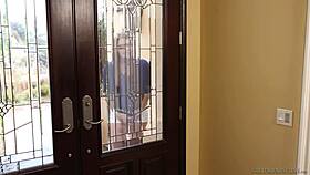 abby cross and ryan ryans as girlfriends, hinting at some licking action