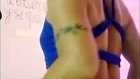 Ts Angelique Monroe performs a sexy dance conversationally