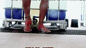 Staci Shows Off Pink Panties in Wet and Wild Fetish Display