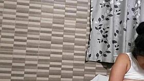 husband arrives while ebony gets fucked and squirts