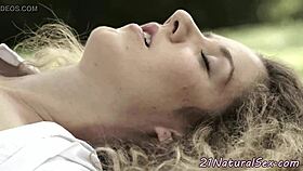 Gorgeous Euro Amateur Masturbates Outdoors in Stunning Display! Wow, What a View!