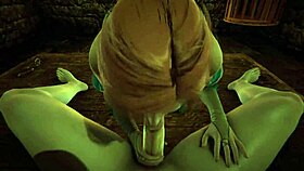 The Witcher Triss, redhead teen, why does she lick so good in POV?