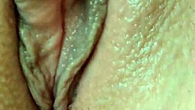feeling so horny masturbating my tight pink pussy close-up