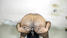 curly haired babe shakes her big ass for hot cock teasingly