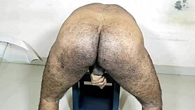 curly haired babe shakes her big ass for hot cock teasingly