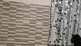 husband arrives while ebony gets fucked and squirts