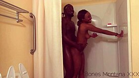 Blu Mere Rips Clothes In Wet Shower, Gets Facial Cumshot