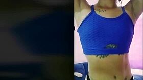 Ts Angelique Monroe performs a sexy dance conversationally