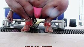 Staci Shows Off Pink Panties in Wet and Wild Fetish Display