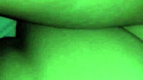 young woman gives passionate blowjob in casual setting