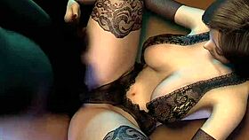 Hentai 3D Babe Rides Boyfriend Hard For Creampie