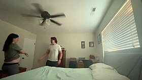 wife cums hard in missionary creampie