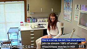 freshman ami rogue gets hitachi magic wand orgasms by doctor tampa during physical 4 college at hitachihoescom