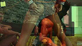 In Being A Dik Route 152, The Brunette Gets Into Hentai Action