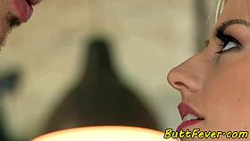 the smalltits european babe gets anally screwed in stockings and missionary position