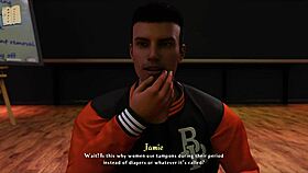 In Being A Dik Route 152, The Brunette Gets Into Hentai Action