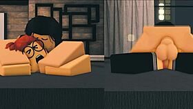 Nerdy Ginger Slut Fucked In Bedroom