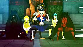 in this anime hentai, the dancing doesn't stop