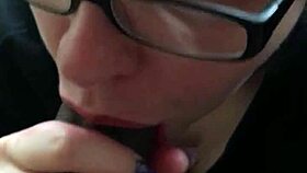 close up lipstick blowjob