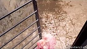 my zombie pet gets bent over for wild doggystyle pounding