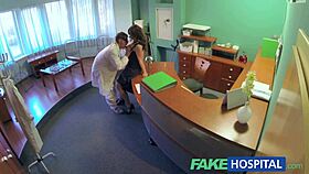 Doctor performs compulsory health check on patient.