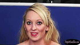 i'm this hot blonde british babe sucking and wanking that big cock