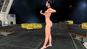 hindi animated girl masturbates with banana in 3d.